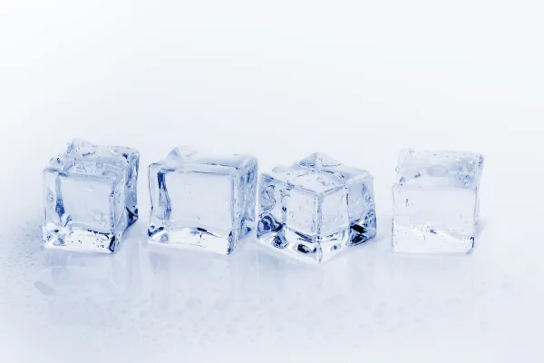 Four square ice cubes