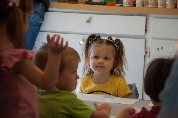 Child sitting in a classroom