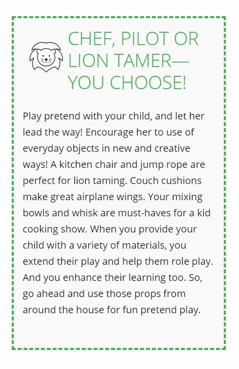 Chef, Pilot or Lion Tamer - you choose