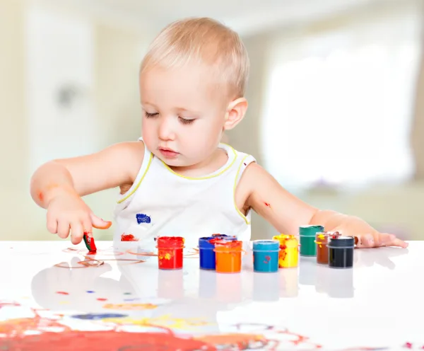 One baby creating milestones child care, age appropriate activities, Indiana developmental guidelines Resources Available