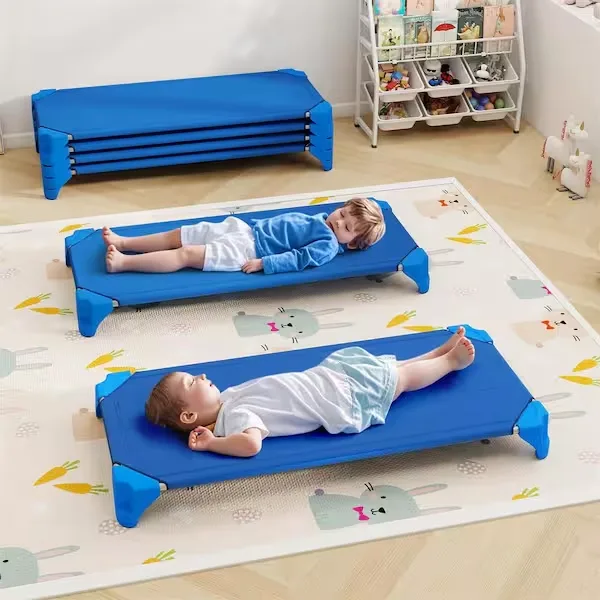 kids on cots